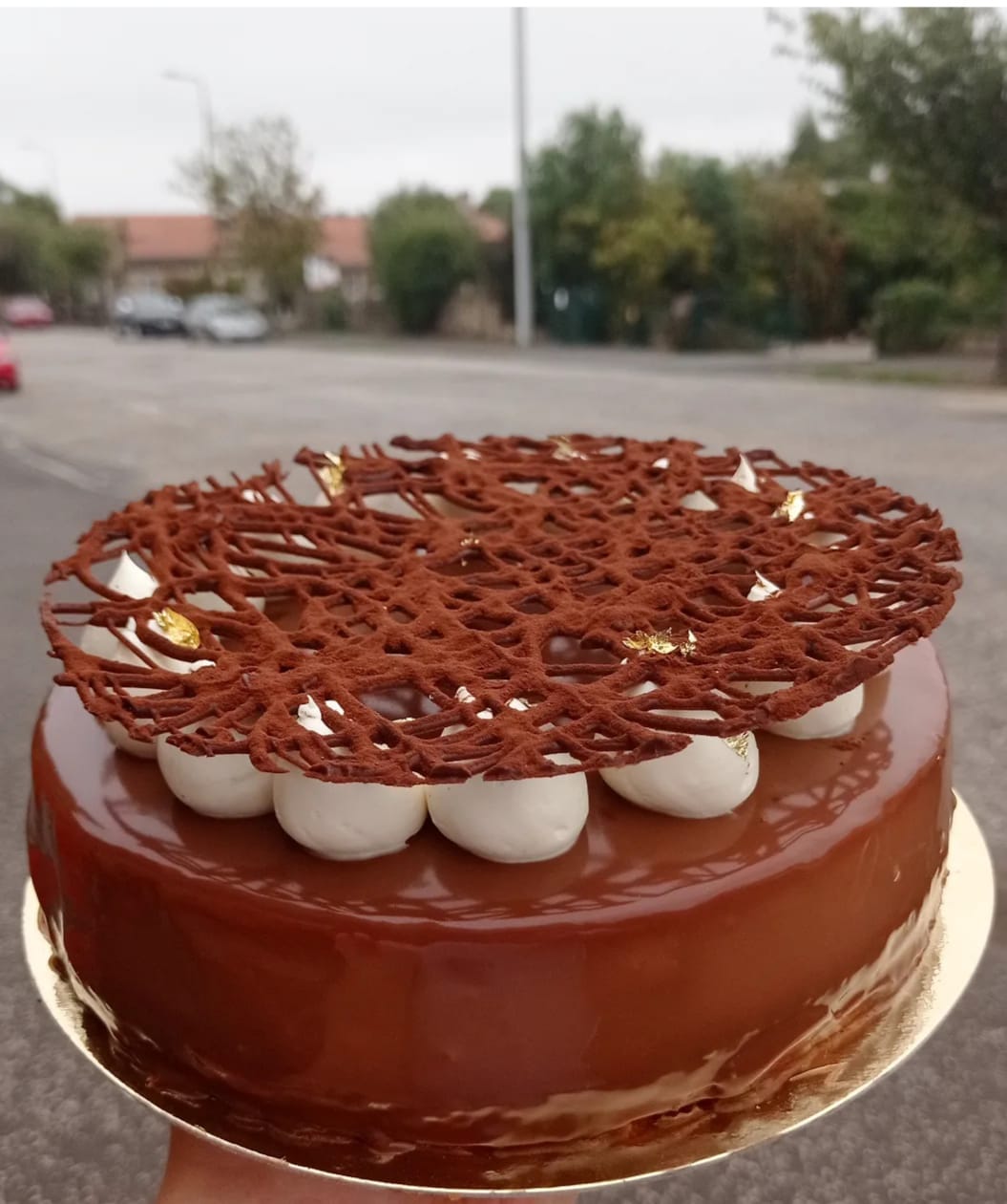 Hazelnut Caramel entremet