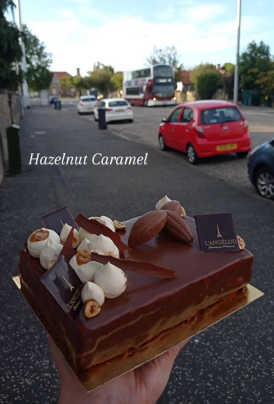 Hazelnut Caramel entremet