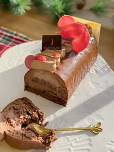 Rapsberry Chocolate Yule Log